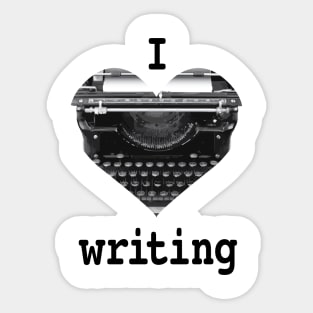 I Heart Writing Sticker